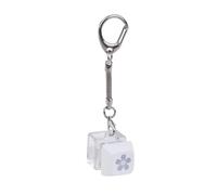 LLHCF Porte-clés pendentif pour tester les commutateurs de clavier mécanique, outil de soulagement du stress, ensemble de touches en forme de fleur, 18 x 18 x 28 mm