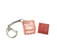 LLHCF Porte-clés translucide pour tester les commutateurs de clavier mécanique, outil de soulagement du stress avec touches DSA 1 ensemble 20 x 20 x 12 mm
