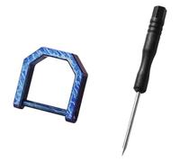 LLHCF Precisions Porte-clés usiné avec mousqueton compact Poids léger 3 options de taille pour les amateurs de plein air Crochet réglable