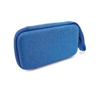 LLHCF Sac de rangement portable pour stylo imprimé pour enfants, étui de rangement résistant aux chocs, coque rigide, boîte à crayons de voyage, bleu