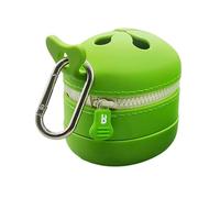 LLHCF Seau de pêche à la mouche portable en silicone pour collecteur de déchets, boîte de rangement pour accessoires de boîte de pêche, accessoire de ceinture d'extérieur, récipient poubelle