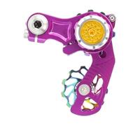 LLHCF Stabilisateurs de chaîne à une vitesse unique, colliers de serrage anti-boue, roues de guidage hybrides en céramique pour descente de piste, vélo de descente, composant de roue de guidage en