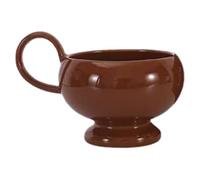 LLHCF Styles Tasse à café en céramique 280 ml avec poignée de transport pour la maison, le bureau et l'extérieur