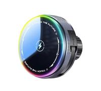 LLHCF Support de téléphone 15 W - Trou de tête sphérique de 17 mm - Câble extensible rotatif à 360 degrés - Support télescopique pour tableau de bord de voiture - Support de téléphone pour grille