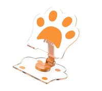 LLHCF Support de téléphone de bureau en forme de griffes de chat avec fente d'accès pour charges, design rotatif, support en acrylique solide pour la maison