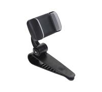 LLHCF Support de téléphone en silicone ABS pour pare-soleil de voiture, installation rapide, réglable, rotatif, à clipser sur le support de téléphone de voiture pour smartphones