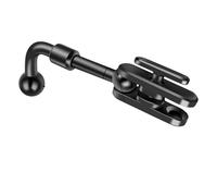 LLHCF Support de téléphone pour grille d'aération de véhicule - 17 mm - Joint à rotule de verrouillage flexible - Accessoires en alliage d'aluminium - Support de téléphone pour grille d'aération de