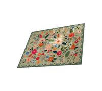 LLHCF Tapis de sol confortable et élégant antidérapant lavable en machine Motif floral