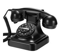 LLHCF Téléphone fixe traditionnel filaire - Durabilité - Boîtier ABS - Pas besoin de batterie - Téléphone fixe rétro avec fonction rappel