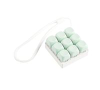 LLHCF Testeur de claviers mécaniques à 9 touches avec porte-clés en silicone pour soulager le stress et la décoration de bureau, porte-clés portable anti-stress