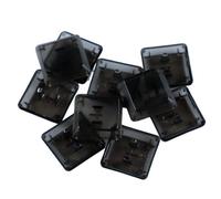 LLHCF Touches noires translucides pour claviers G813 G815 G913 avec toucher confortable et installation facile ABS touches mécaniques