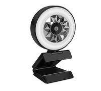 LLHCF Webcam haute définition 1080p 2K avec microphone intégré rotatif USB 2.0 Plug et pour caméra de jeu, conférence, Calli