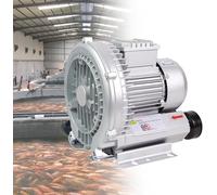 LLHTTDMBDFC Compresseur de canaux latéraux, ventilateur régénératif, pour bassins à poissons, piscines, 220 V/380 V, ventilateur industriel, régénératif avec filtre à poussière (750 W/220 V)