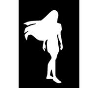 LLI Silhouette de Pocahontas | Autocollant en vinyle | Voitures, camions, vans, murs, ordinateur portable | Blanc | 14 x 7,6 cm | LLI1040
