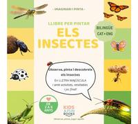 Llibre per pintar els insectes (2-6 anys) - bilingüe CAT-ENG - amb imatges realistes + lletra de pal + activitats: Inspirat en pedagogies actives com ... llenguatge, observació, motricitat i atenció.