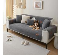 LLIDDAMES Couvre Canapé Housse de Canapé 1 2 3 4 Places en Forme de L d'angle Protege Canape, Super Doux Housse canape pour Chiens et Chats Animaux Antisalissure Antidérapante(Dark Grey,70 * 90cm)