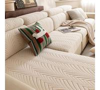 LLIDDAMES Funda de cojín de Asiento de sofá Funda de Asiento de Alta Elasticidad funda de asiento de sofá de Sala de Estar Sofá Cubre Sofás de 1 2 3 4 Plazas(Beige,Backrest 2) W50-65cm L75-90cm