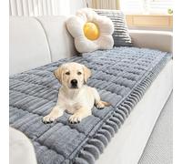 LLIDDAMES Housse Canape Housse de Canapé éPaisses 1 2 3 4 Places Couvre Protege De Assise Canapé en Velours Côtelé Doux Couverture de Coussin de SièGe de canapé antidéRapante-Lavable(Grey,60 * 210cm)