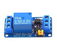 LLINthy 1. Module à 1 canal haut/bas déclencheur optocoupleur isolé 3,3 V-24 V réglable 10 A 250 VAC Module de relais LED Failsafe Déclenchement haut-bas