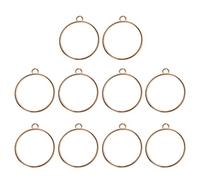 LLINthy 10 PCS/Set Creative Frame Caxe Bijoux Faisant Un Cadre De Pendentif Rond pour La Presse Collier Artisanal Bricolage Bracele Époxy Résine Couleur Pigment