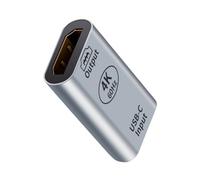 LLINthy Adaptateur de type C vers conversion 32,4 Gbit/s de bande passante de type C vers adaptateur en aluminium pour une gestion efficace du chauffage de longue durée de sortie vidéo