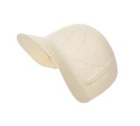 LLINthy Bonnet fait à la main avec sangle réglable, paille tissée résistante au soleil pour les fêtes de jardin, les spectacles sur scène, couvre-chefs victoriens, Lait blanc, Taille unique