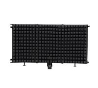 LLINthy Bouclier d'isolation polyvalent à 3 panneaux pour une meilleure clarté sonore dans divers environnements. Filtre en mousse pliable pour isolation du microphone