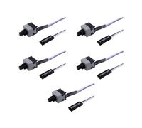 LLINthy Câble bouton d'alimentation 50 cm 2 broches pour boîtier d'ordinateur redémarre la fonction de réparation endommagé PC cordon d'alimentation OnOff Reset Button Cable