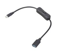 LLINthy Câble hôte USB C rapide avec interrupteurs marche/arrêt pour consoles de jeu et appareils mobiles USB 3.1 vers USB 3.0 femelle SSD OTG portable