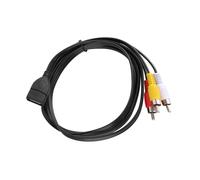 LLINthy Câble USB vers 3RCA mâle stable de 150 cm assurant une transmission audio et vidéo claire pour plusieurs appareils