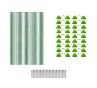 LLINthy Cerceau de jardin pour parterres surélevés, tunnel large pour couverture de rangée, serre tunnel de culture pour parterres, cadre de plantes