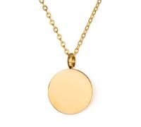 LLINthy Collier avec pendentif urne rond en acier inoxydable pour amoureux des animaux