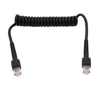 LLINthy Cordon Ethernet RJ45 enroulé à ressort Cat6 standard 8 brins Câble réseau rapide pour le bureau et la maison Cinéma à ressort Ethernet