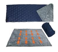 LLINthy Couverture chauffante d'extérieur 180 x 140 cm avec 3 approches modifiables, plan mince imperméable pour la randonnée, les voyages, le camping chauffant en polyester avec alimentation USB