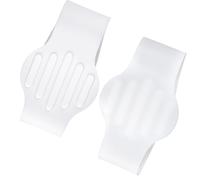 LLINthy Couvre-chaussures de football en silicone antidérapant épais avec prise en main renforcée pour hommes, femmes, adultes, enfants, blanc, Taille unique