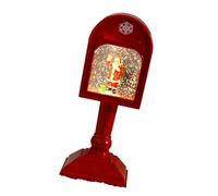 LLINthy Lampe musicale en cristal pour boîte aux lettres sur le thème des vacances pour réunions de famille, festival, lampe de table musicale accessoire de bureau, lampe de décoration de la maison