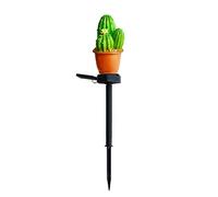 LLINthy Lampe solaire LED d'extérieur décorative en forme de cactus/ananas enterrée étanche pour paysage, jardin, allée, piquets de rechange