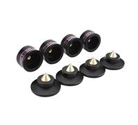 LLINthy Lot de 4 coussinets d'isolation en aluminium résistant aux chocs pour Audiocrast IF03S/IF03B Amplificateur Lecteur Subwoofer Coussinets antichoc en aluminium