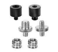 LLINthy Lot de 6 adaptateurs professionnels pour trépied pour stabilisateurs vidéo et lampes de studio - Filetage métallique interchangeable - Adaptateurs de filetage d'appareil photo