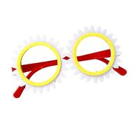 LLINthy Lunettes d'événement de plage NoLens réutilisables sur le thème tropical, monture amusante pour festival de musique, vacances, accessoires photo, lunettes de fête