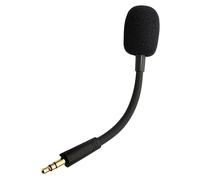 LLINthy Microphone flexible pour casque de jeu 3,5 mm avec fonction de suppression du bruit pour améliorer le son et protéger du vent