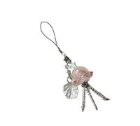 LLINthy Pendentif méduse fait à la main - Ornement de clé unique - Délicat - Breloque élégante en forme de méduse pour téléphone - Pour toutes les occasions