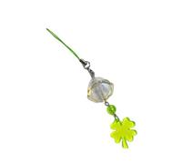 LLINthy Pendentif trèfle porte-bonheur tendance en acrylique robuste pour téléphone portable, accessoire de voyage, pendentif trèfle à quatre feuilles