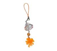 LLINthy Pendentif trèfle porte-bonheur tendance en acrylique robuste pour téléphone portable, accessoire de voyage, pendentif trèfle à quatre feuilles
