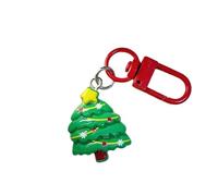 LLINthy Porte-clés amusant en résine avec bonhomme de neige, renne, Père Noël, décoration de Noël, a, taille unique