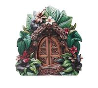 LLINthy Porte de jardin féérique miniature pour souches d'arbre, décoration de maison, paysage
