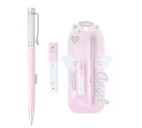 LLINthy Porte-mine rechargeable de 0,5 mm avec boîte de recharges, poignée ergonomique, crayon à dessin automatique pour croquis, dessin, outil d'écriture ergonomique