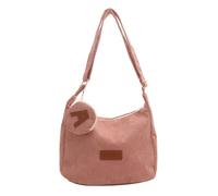 LLINthy Sac à bandoulière de grande capacité pour adolescente, fille, étudiante, école, livre, sac à bandoulière en velours côtelé, étudiant, trajet, assister à une classe, a, One Size