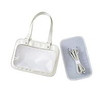LLINthy Sac à main à bandoulière JK - Sac à bandoulière multifonction - Sac fourre-tout de grande capacité - Sac d'école transparent - Uniforme JK japonais - Sac d'école multifonction, blanc, One Size