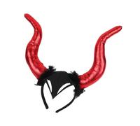 LLINthy Serre-tête en corne de bœuf pour cosplay, Halloween, accessoire de déguisement